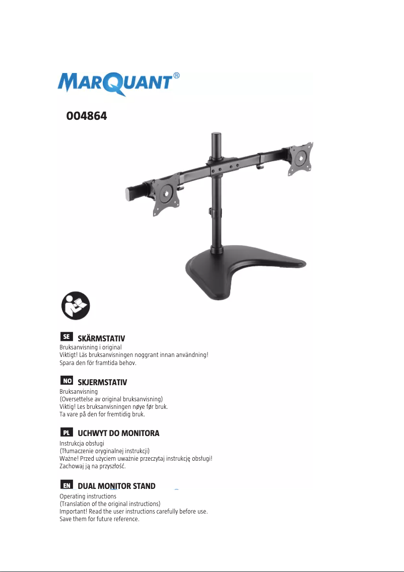 First page image of the manual for 004-864