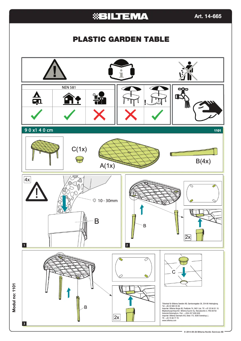 First page image of the manual for 14-665