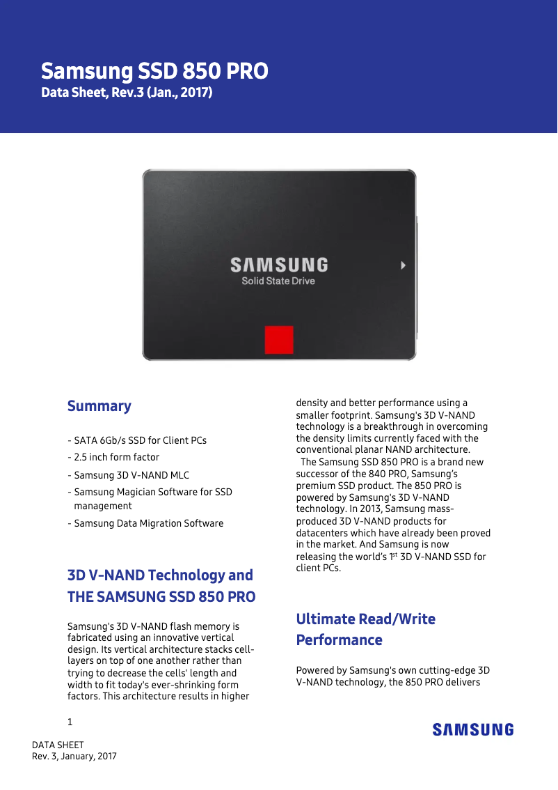 First page image of the manual for MZ-7KE512