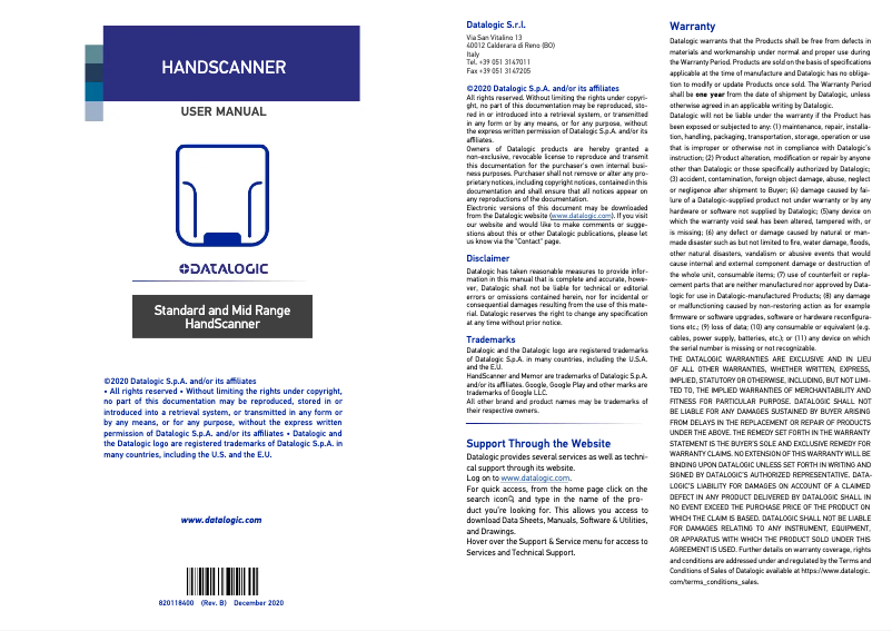 First page image of the manual for GW-HS7500