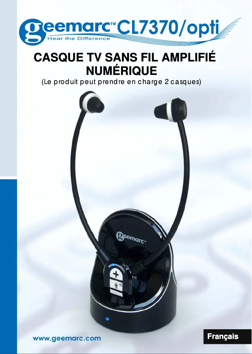 Page 1 of the manual User Manual Geemarc CL7370 OPTI