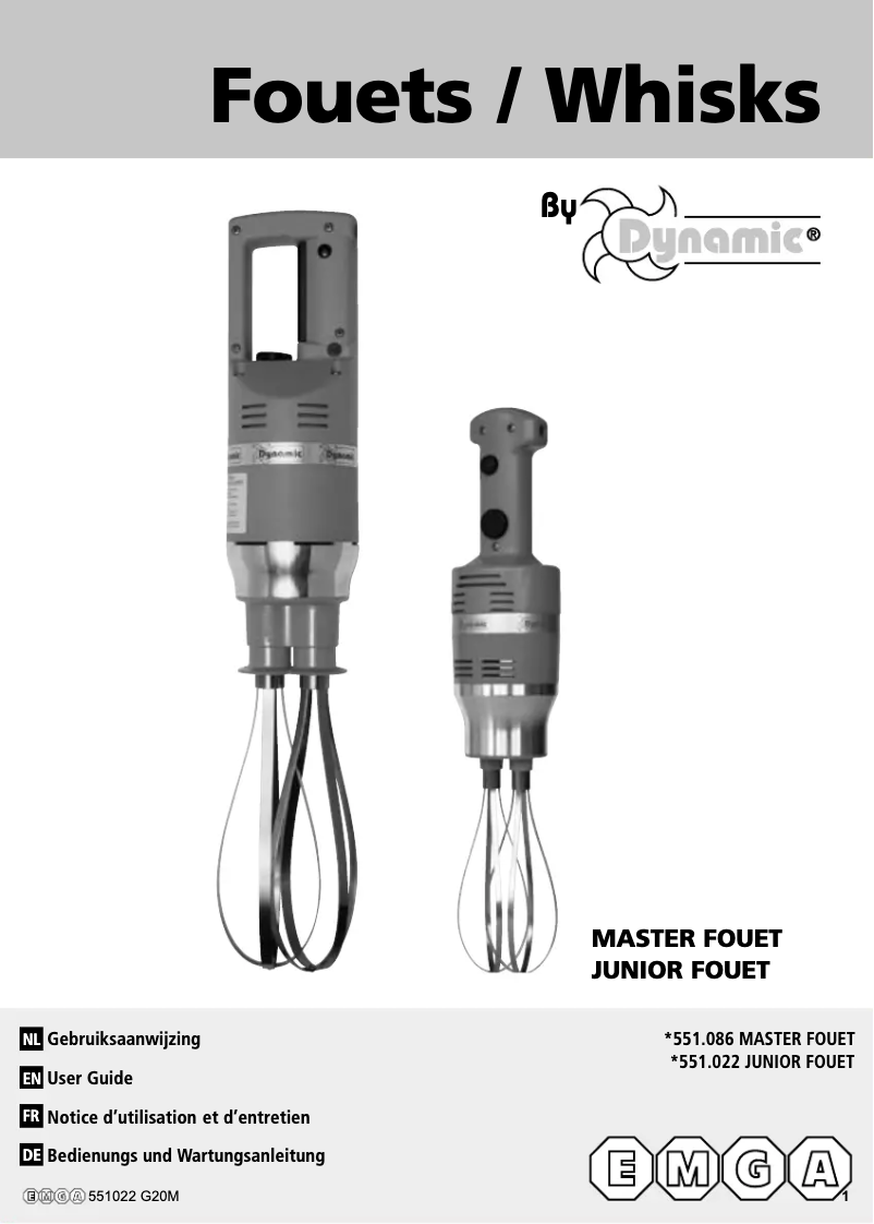 First page image of the manual for Junior 551022