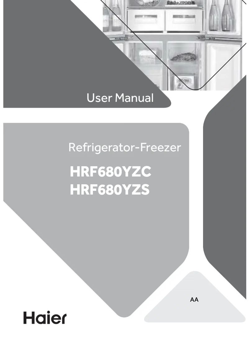 Page 1 of the manual User Manual Haier HRF680YZS