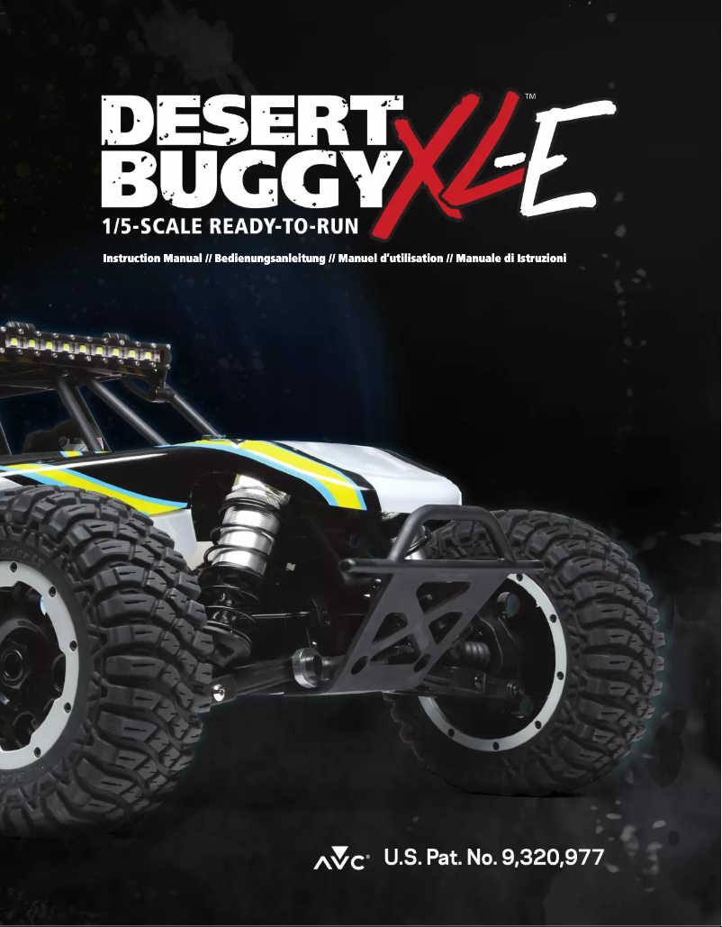 Page 1 of the manual User Manual Losi Desert Buggy XL-E