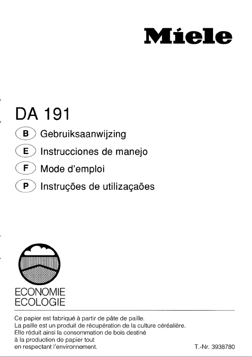 First page image of the manual for DA 191-1
