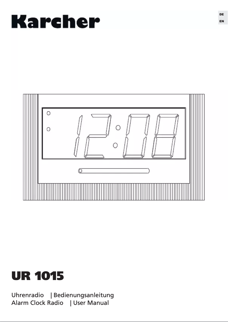 Page 1 of the manual User Manual Karcher Audio UR 1015
