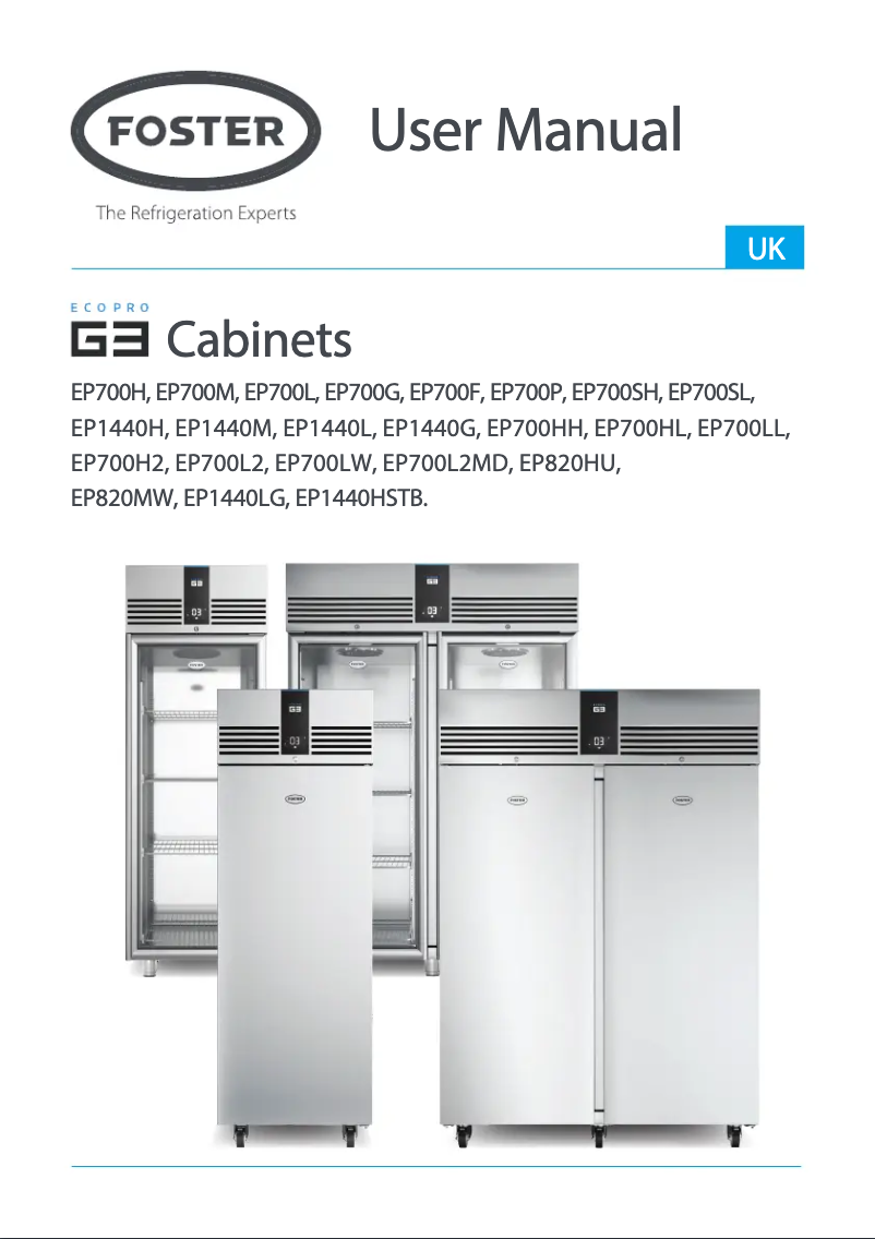 First page image of the manual for G3 EP700H