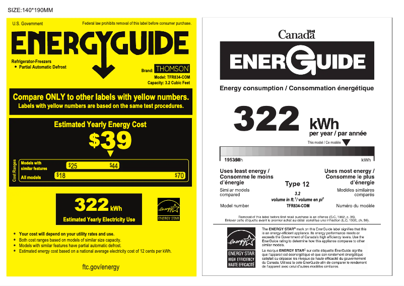 First page image of the manual for TFR834-COM