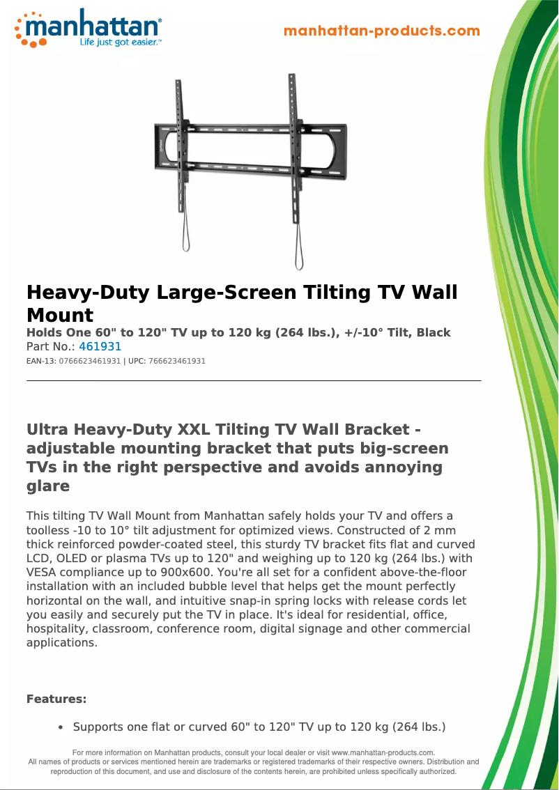 First page image of the manual for 461931