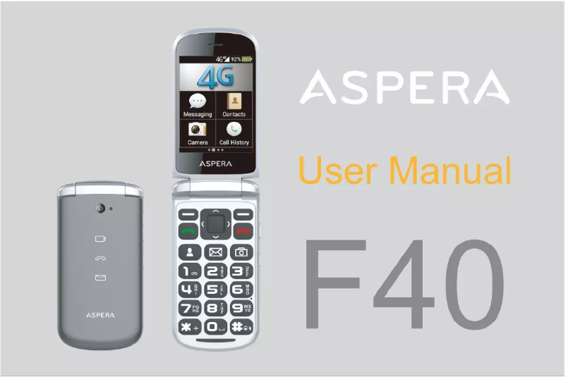 First page image of the manual for F40