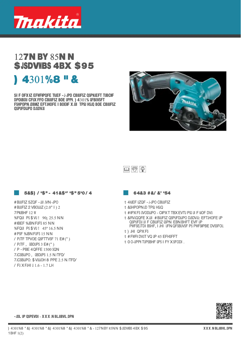 First page image of the manual for HS301DWAE