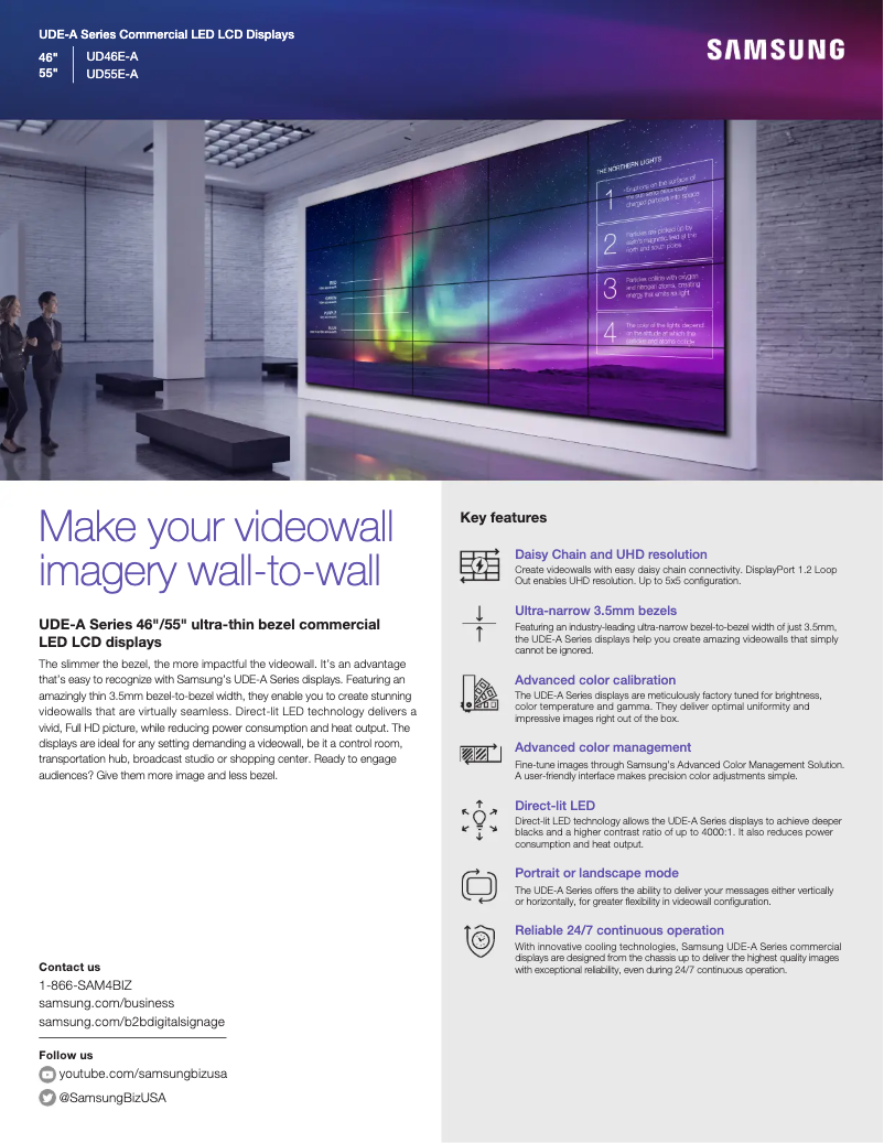 First page image of the manual for UD46E-A