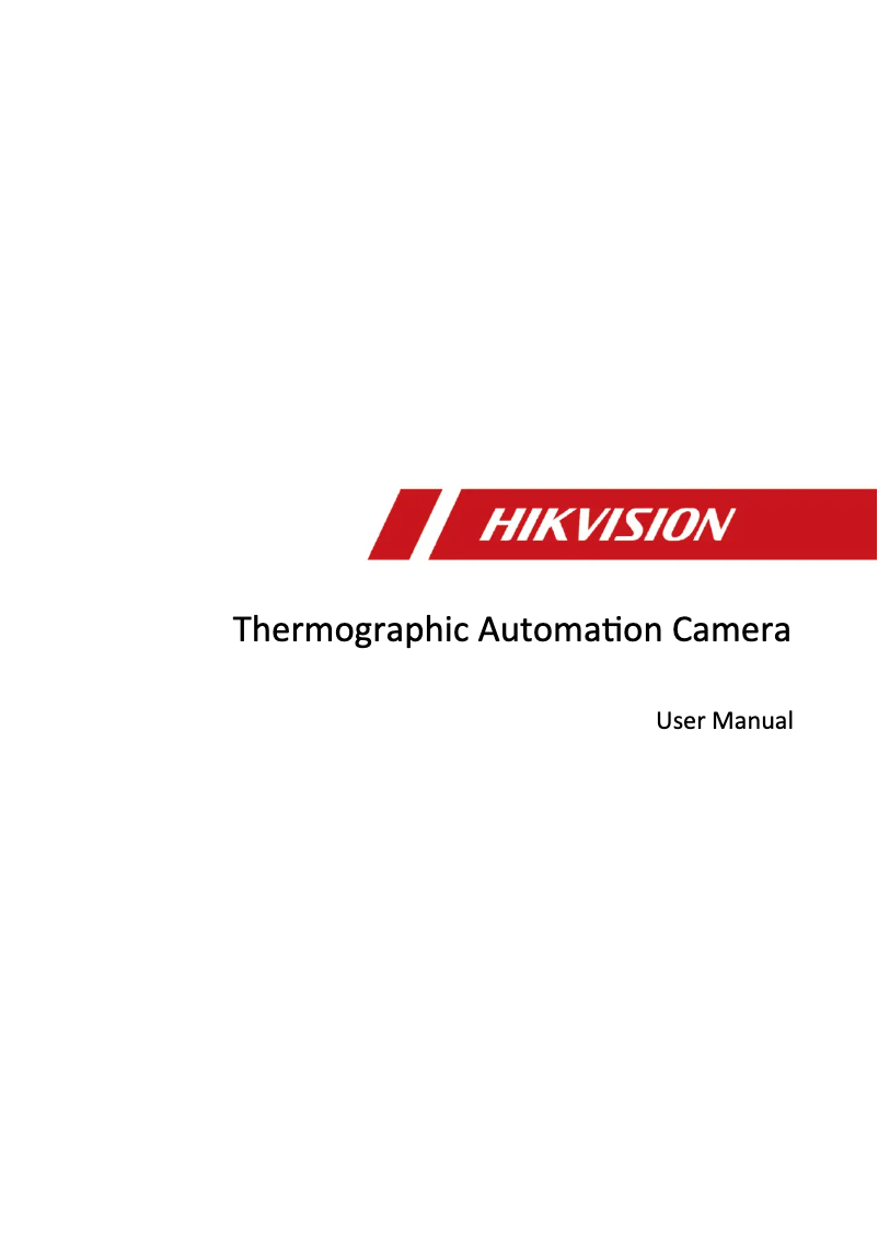 Page 1 of the manual User Manual Hikvision DS-2TA03-15SVI