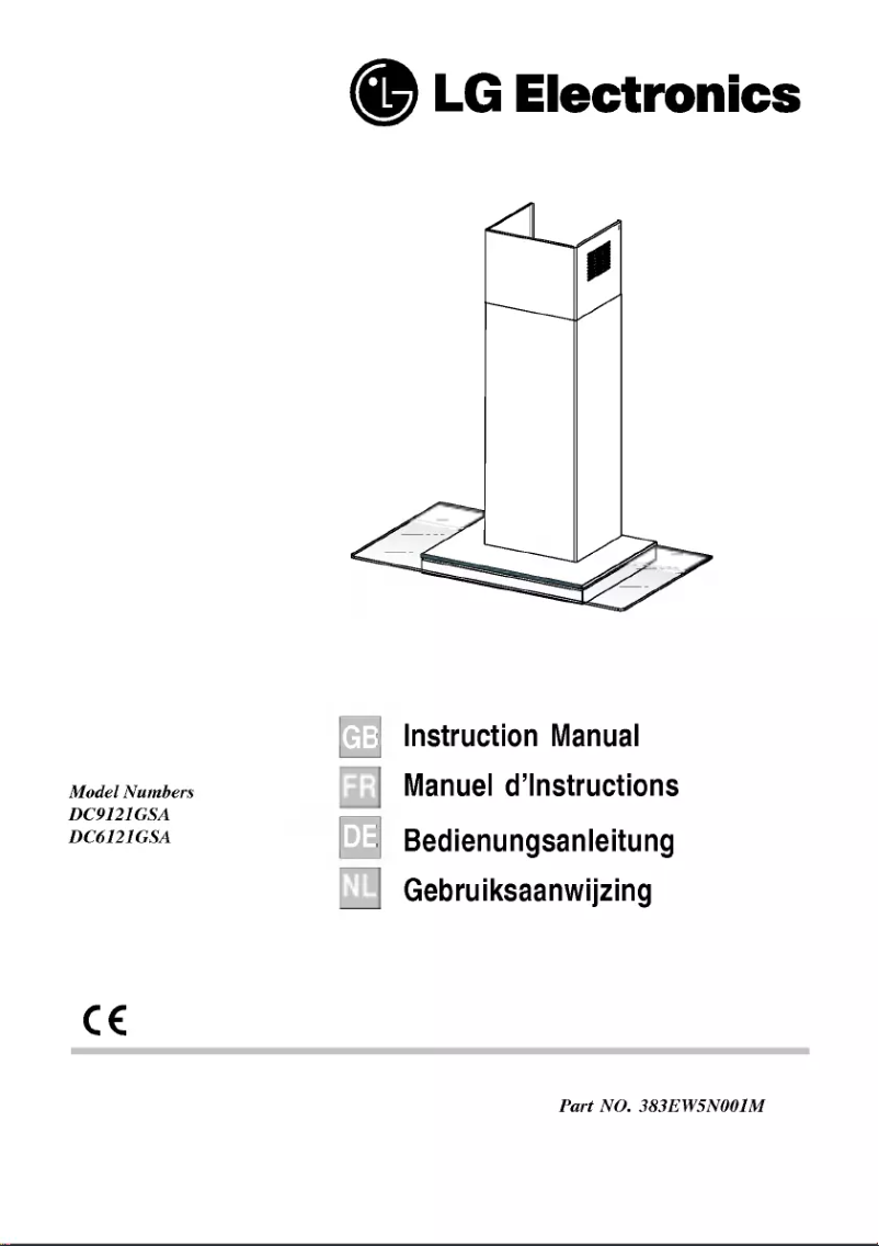 First page image of the manual for DC9121GSA