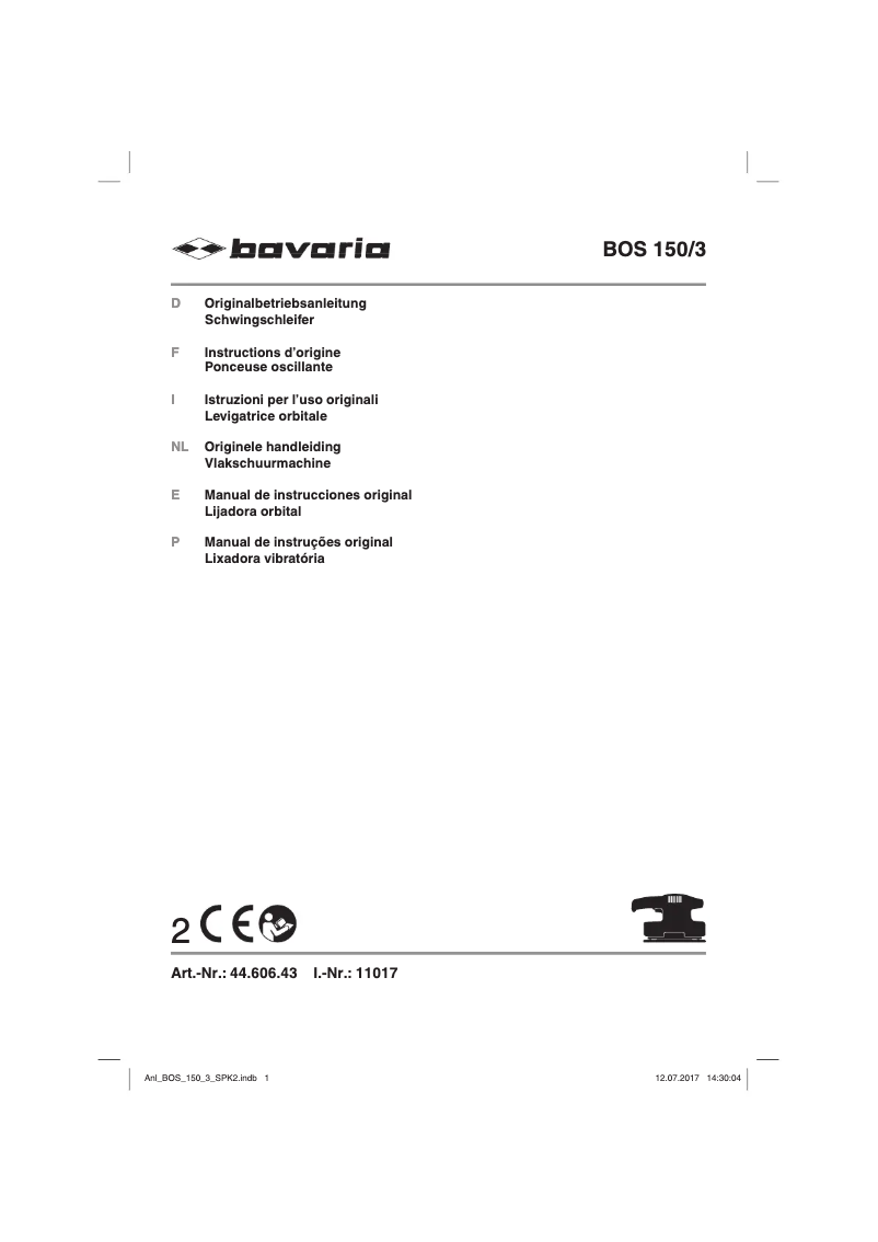 Page 1 of the manual User Manual Bavaria BOS 150/3