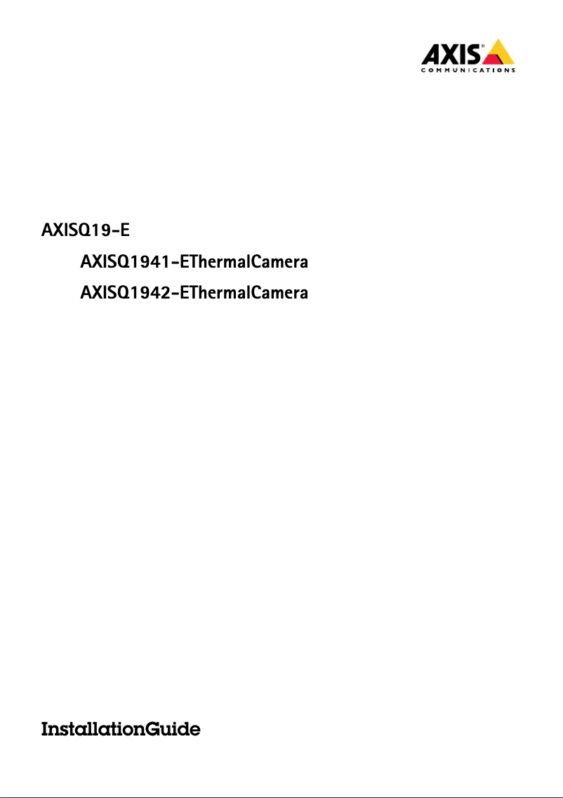 First page image of the manual for Q1942-E