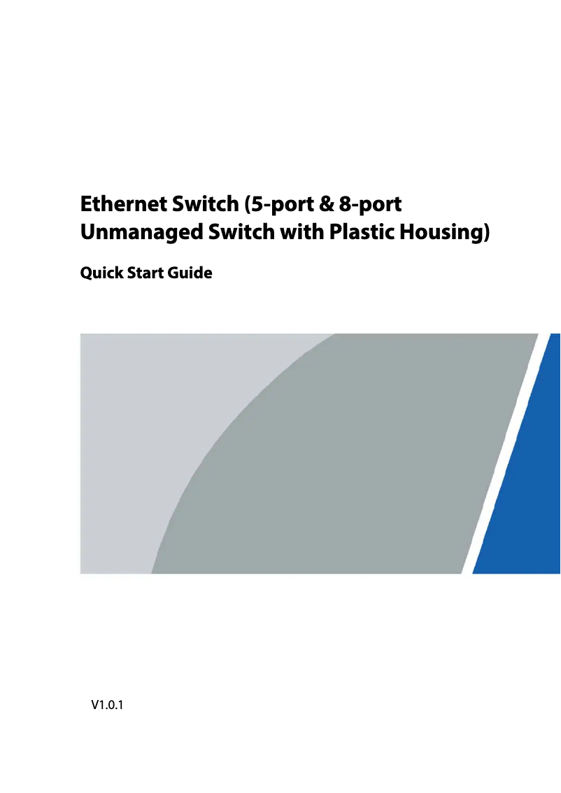 First page image of the manual for PFS3008-8ET-L