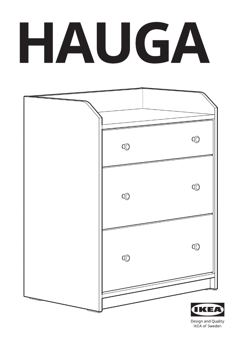 Page 1 of the manual User Manual Ikea HAUGA 604.569.02