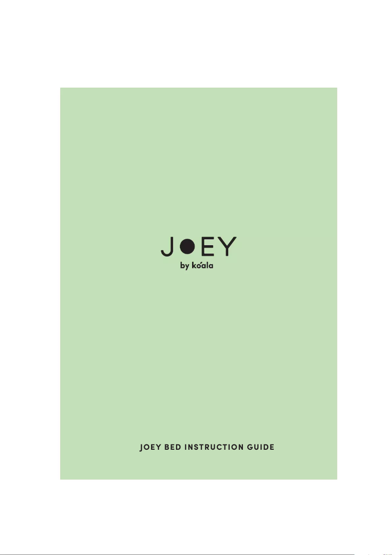 First page image of the manual for Joey Bed Base