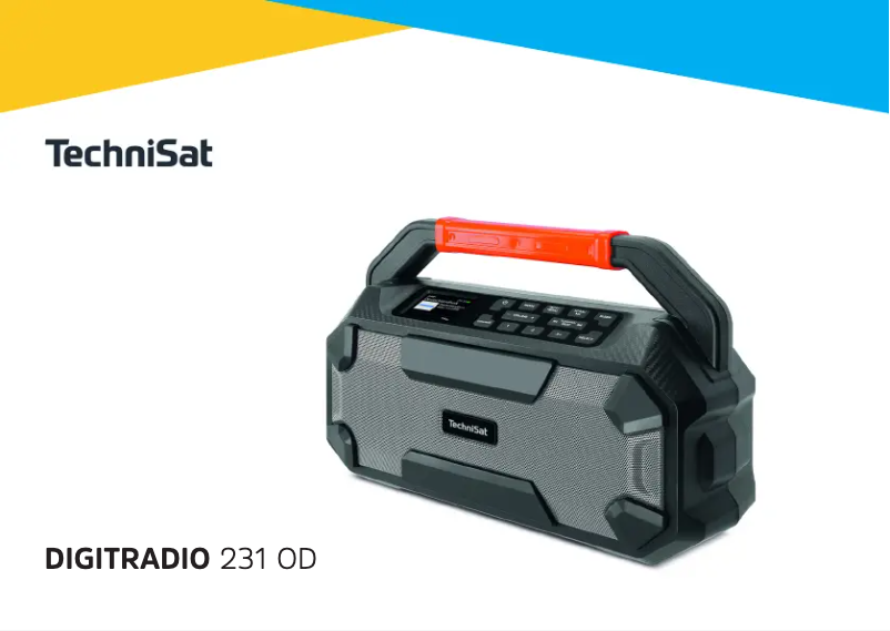 Page 1 of the manual User Manual TechniSat DigitRadio 231 OD