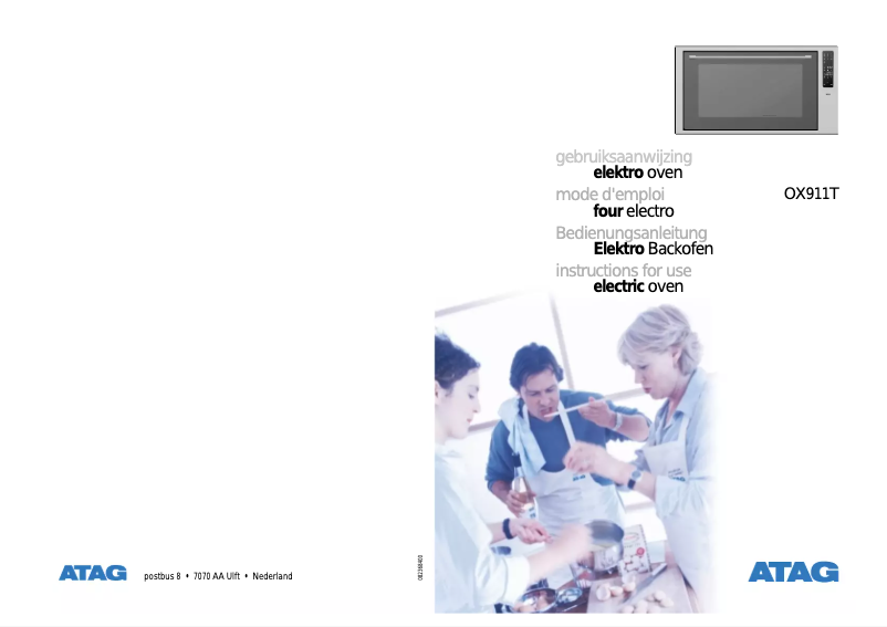 Page 1 of the manual User Manual Atag OX911T