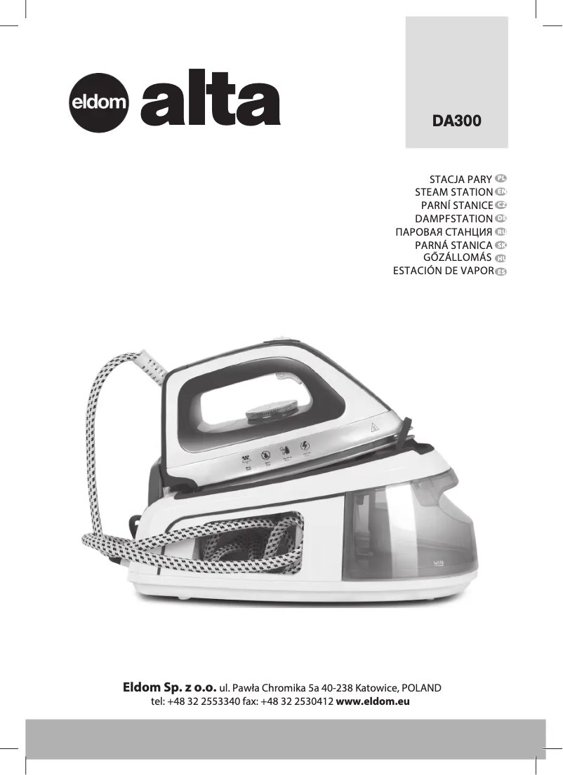 Page 1 of the manual User Manual Eldom ALTA DA300