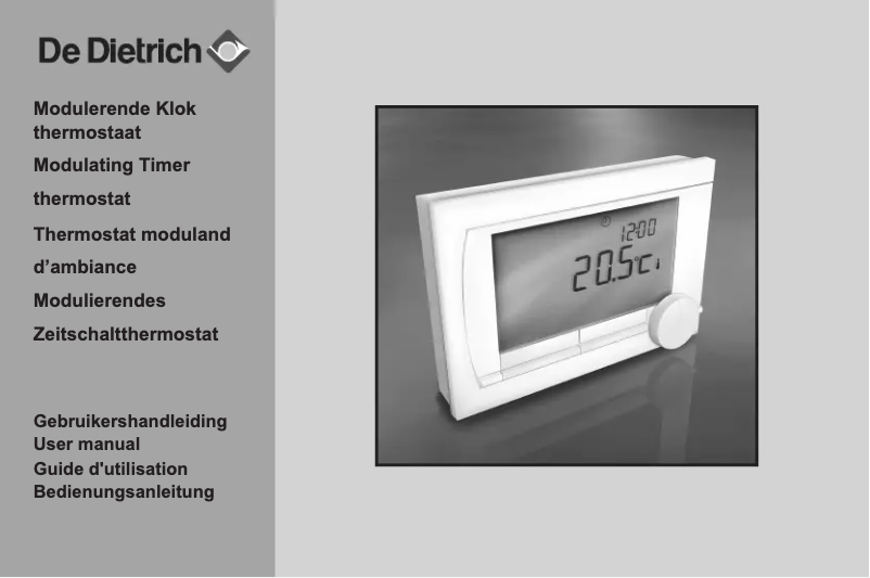 First page image of the manual for OpenTherm