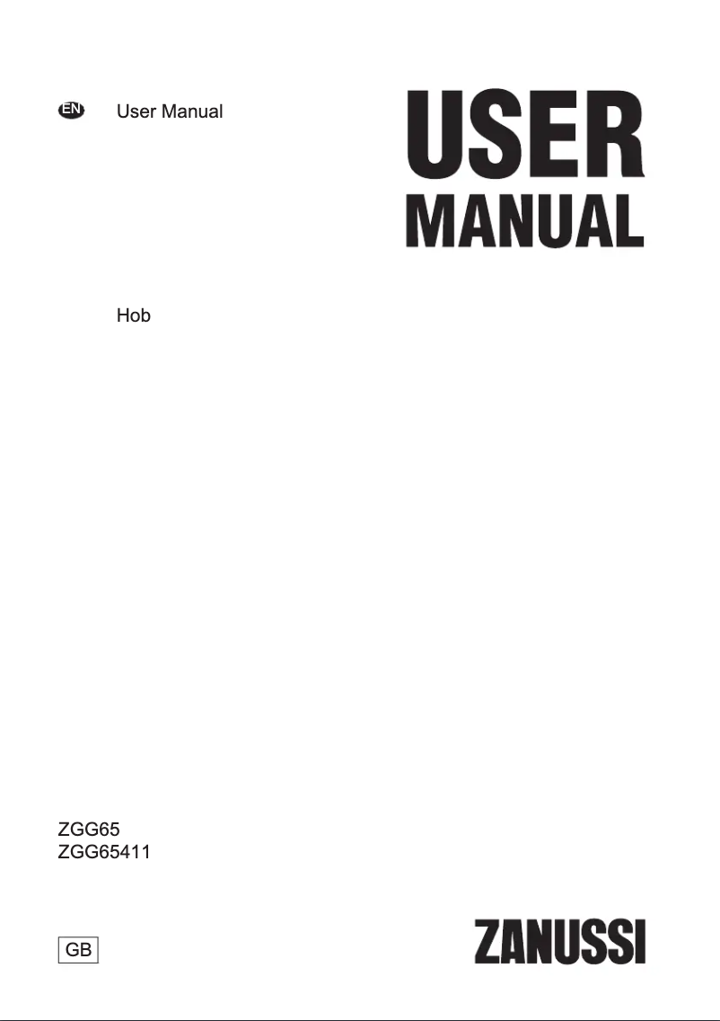 Page 1 of the manual User Manual Zanussi ZGG65411SA