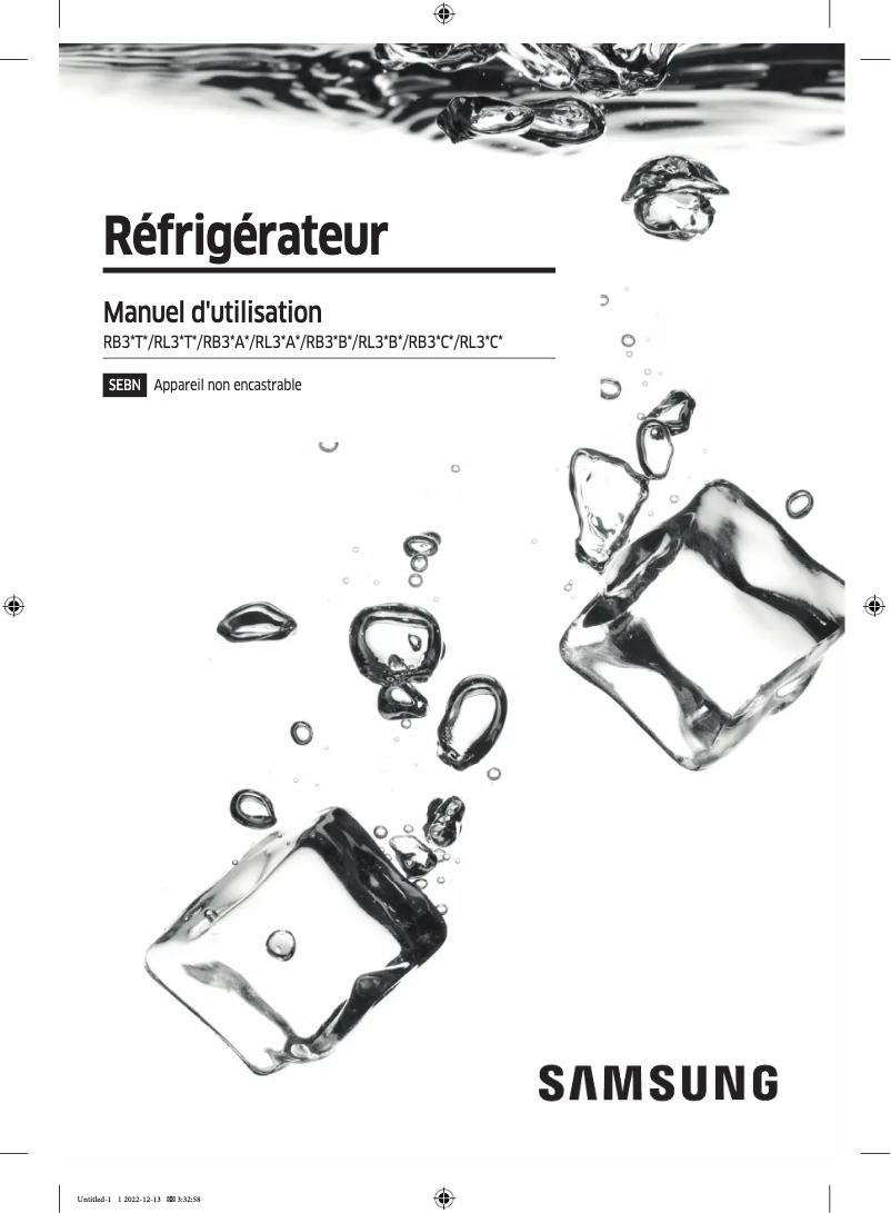 First page image of the manual for RL34A6B3DB1