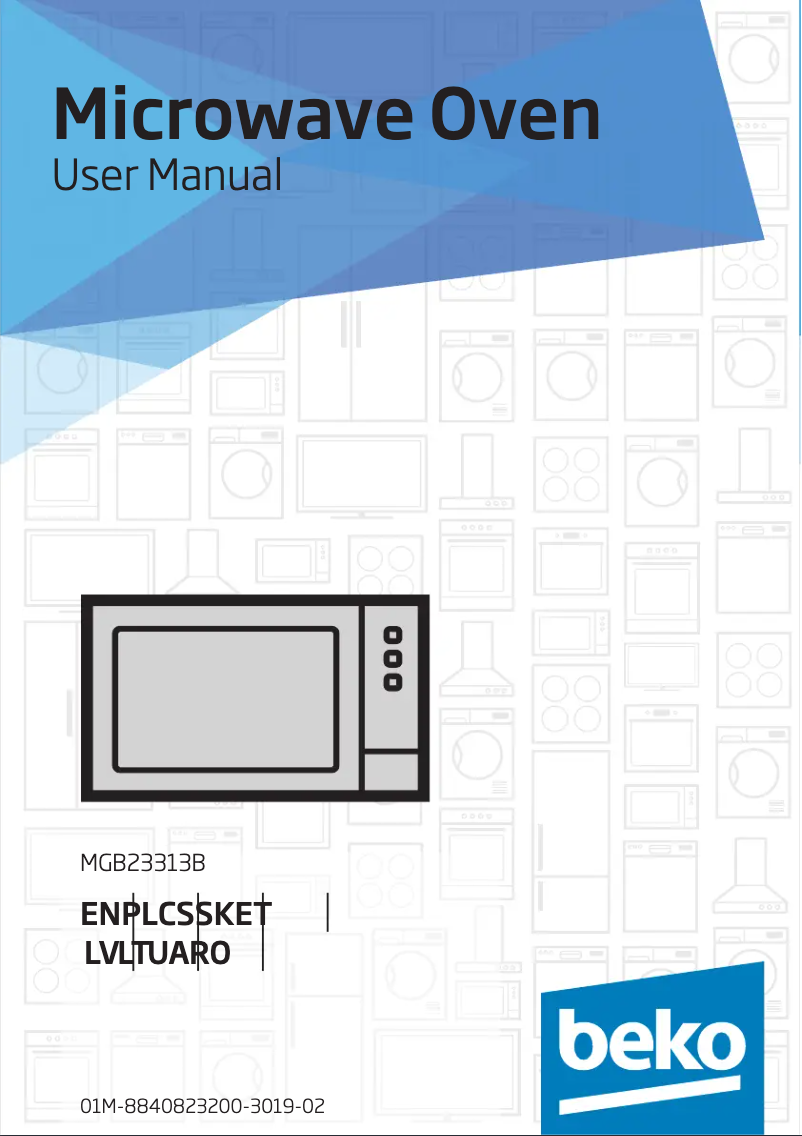 Page 1 of the manual User Manual Beko MGB23313B