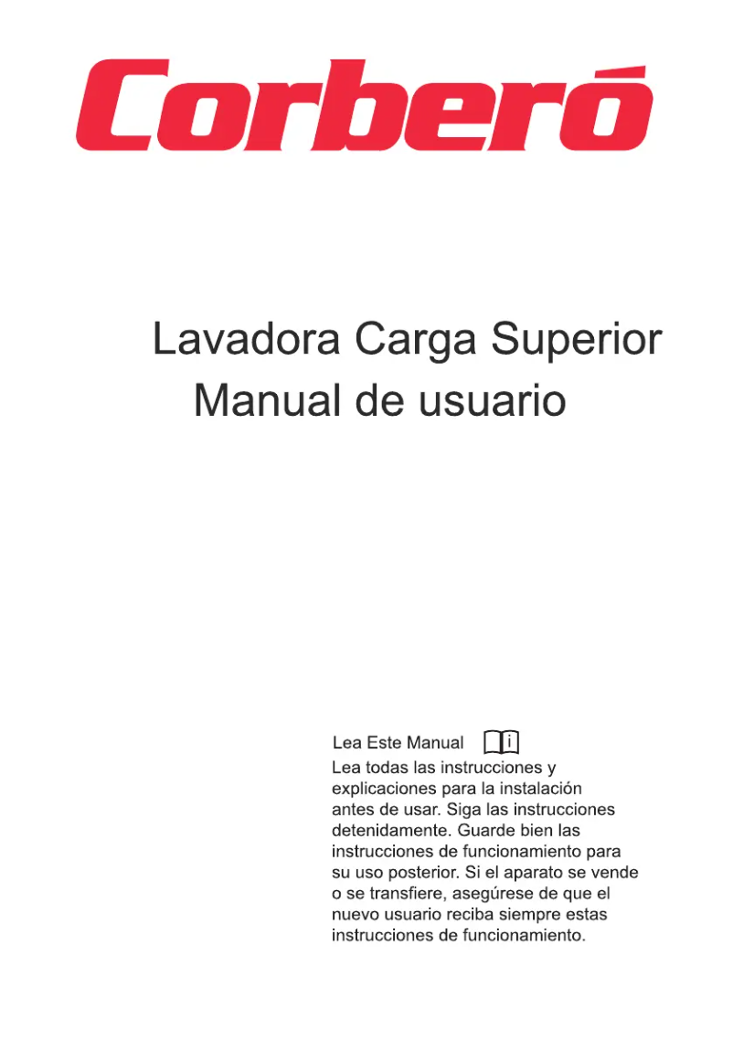 First page image of the manual for CLM12VIN