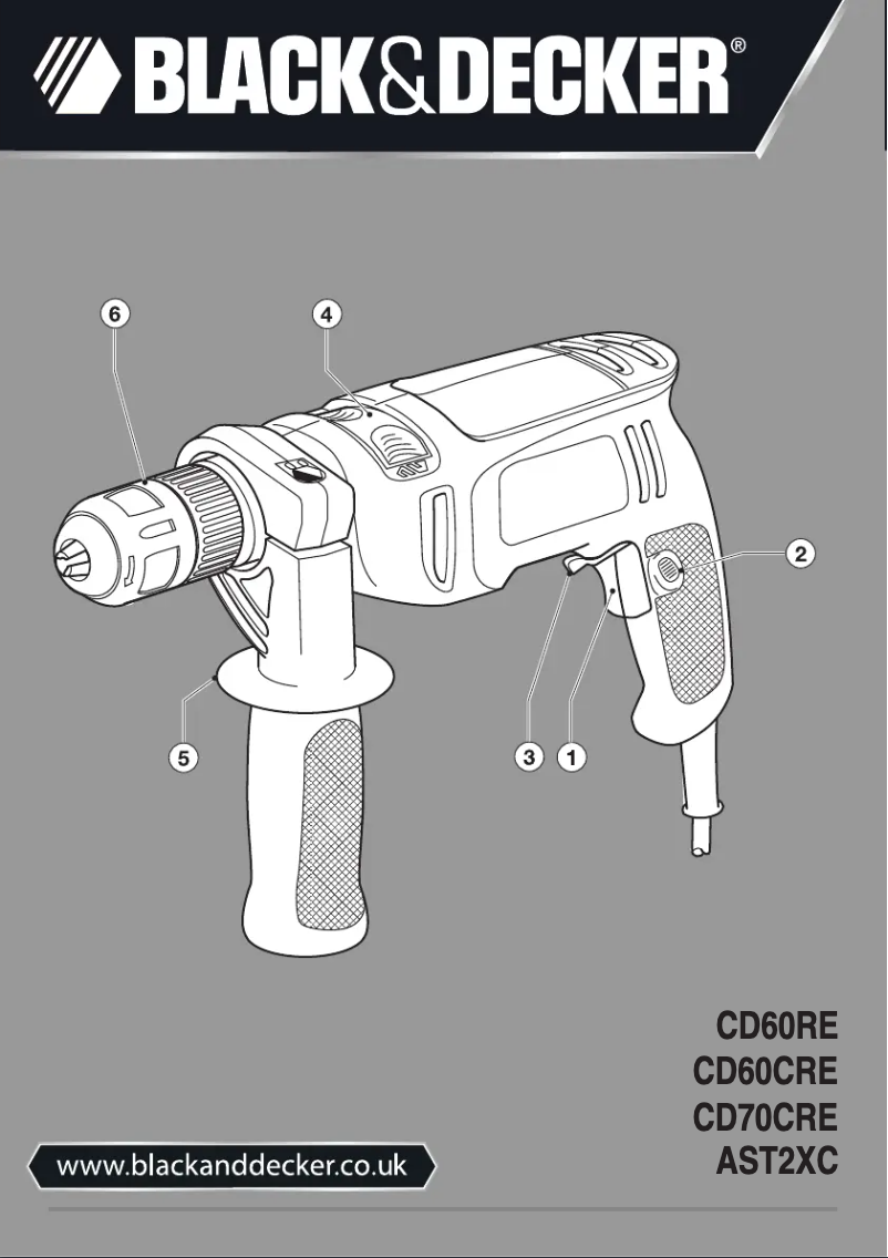 Page 1 of the manual User Manual Black & Decker CD70CRE