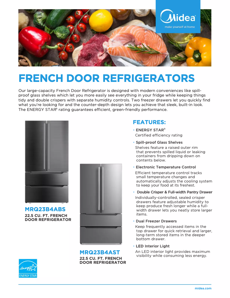 First page image of the manual for MRQ23B4AST