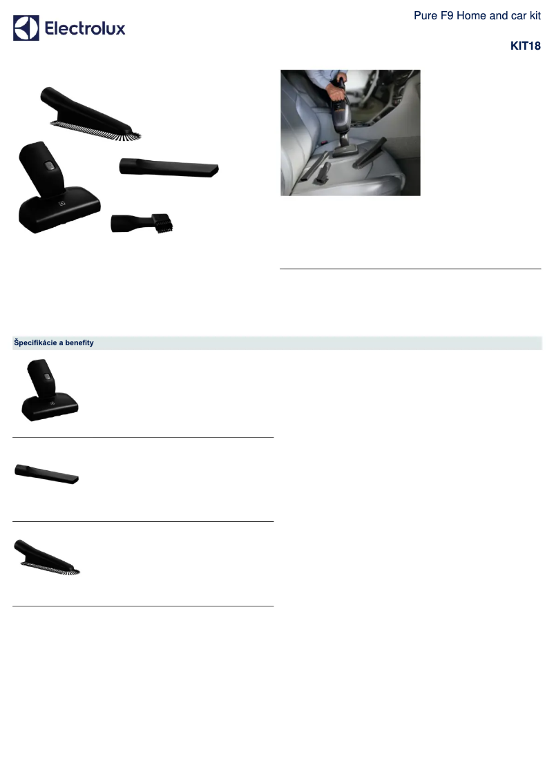 First page image of the manual for KIT18