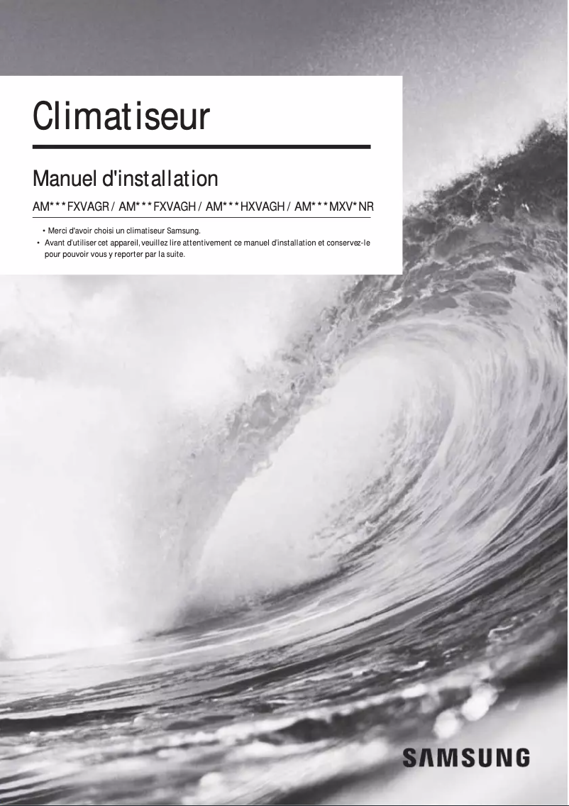 Page 1 of the manual User Manual Samsung AM080FXVAGH