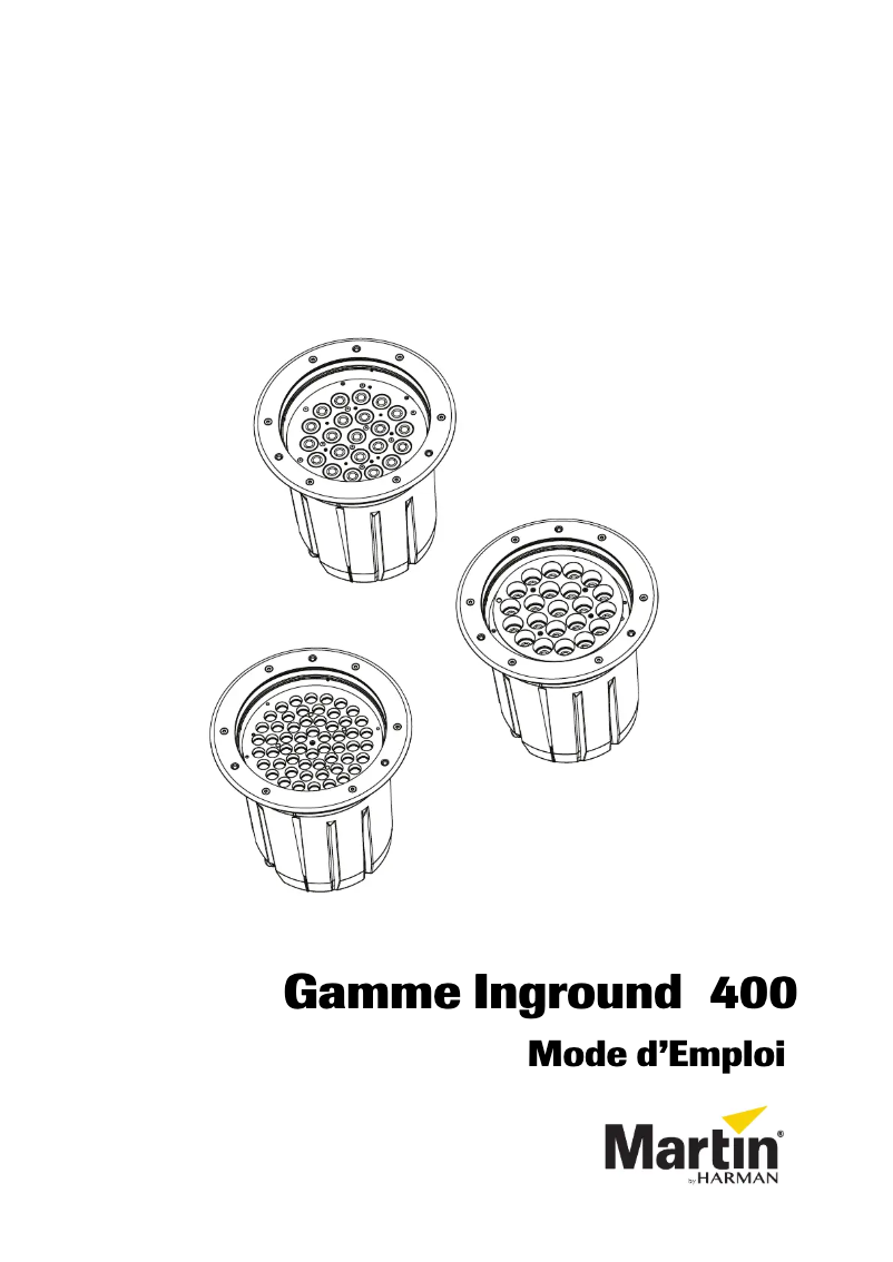 First page image of the manual for Exterior Inground 400 Series