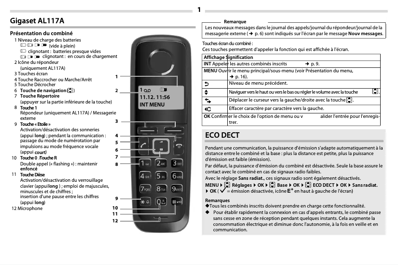 First page image of the manual for AL117A