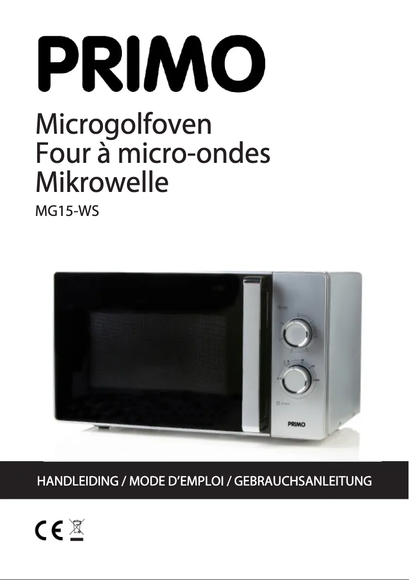 First page image of the manual for MG15-WS