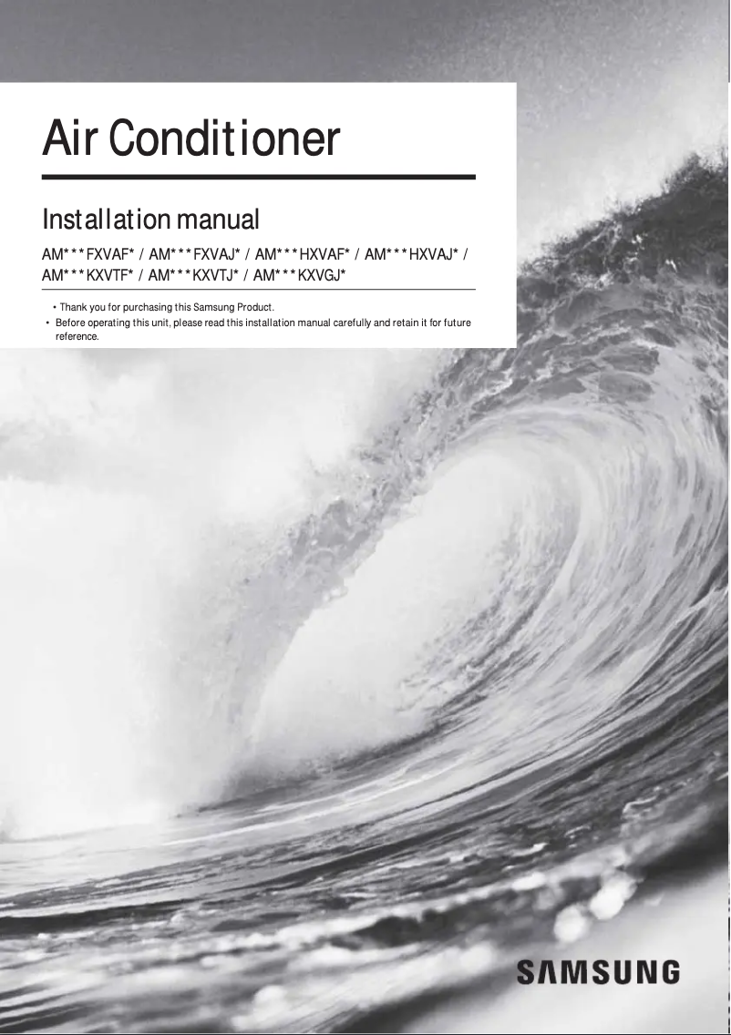 Page 1 of the manual User Manual Samsung AM144FXVAFH