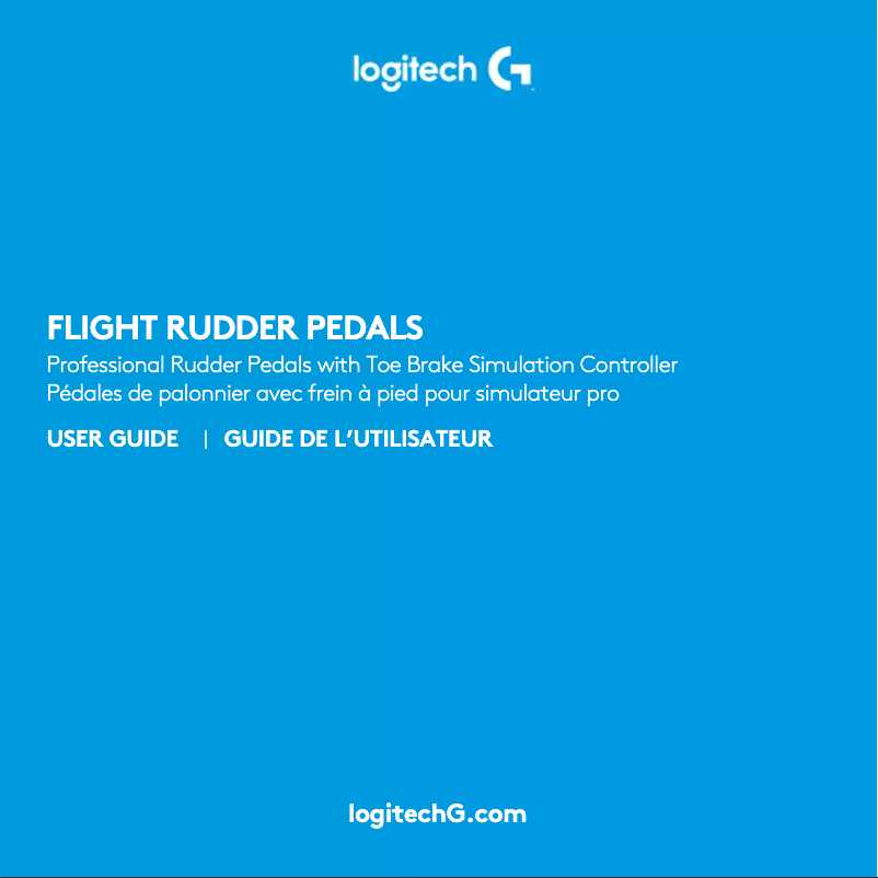 First page image of the manual for G Flight Rudder Pedals