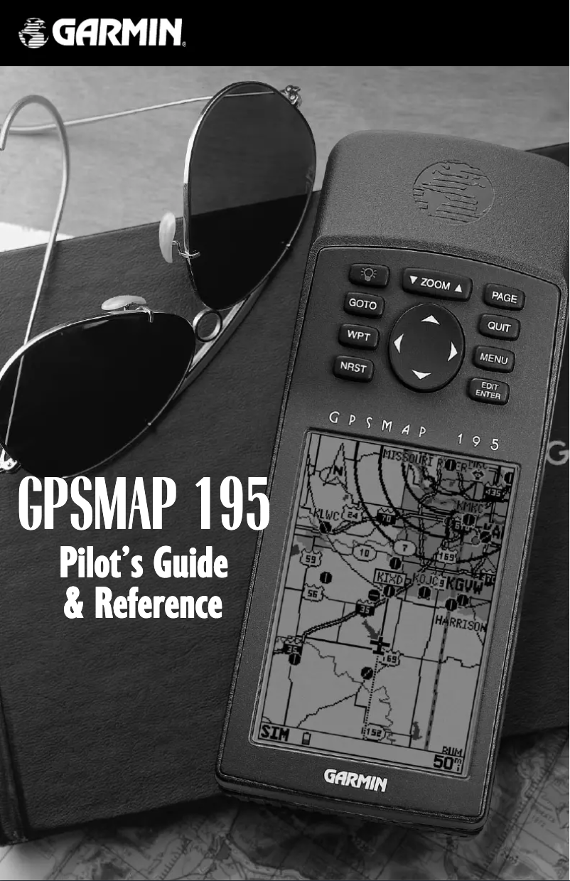 Page 1 of the manual User Manual Garmin GPSMAP 195