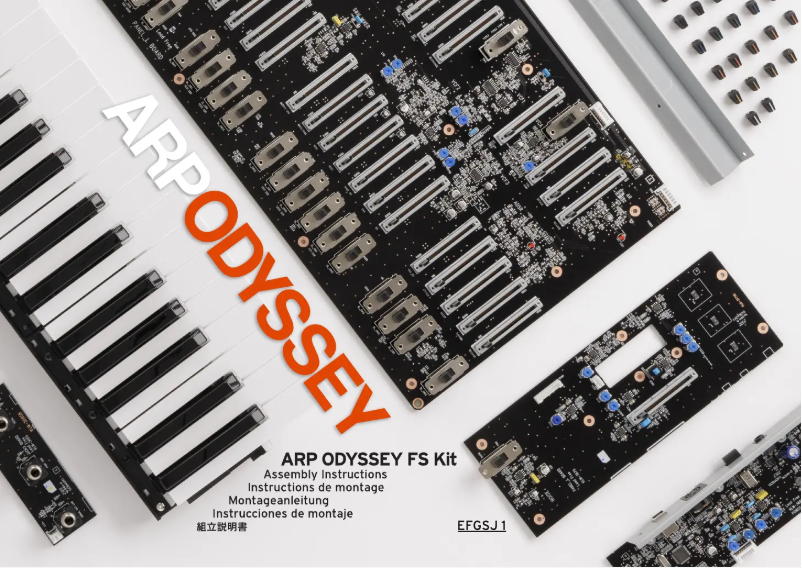 Page 1 of the manual Instructions / Assembly Korg ARP ODYSSEY FS