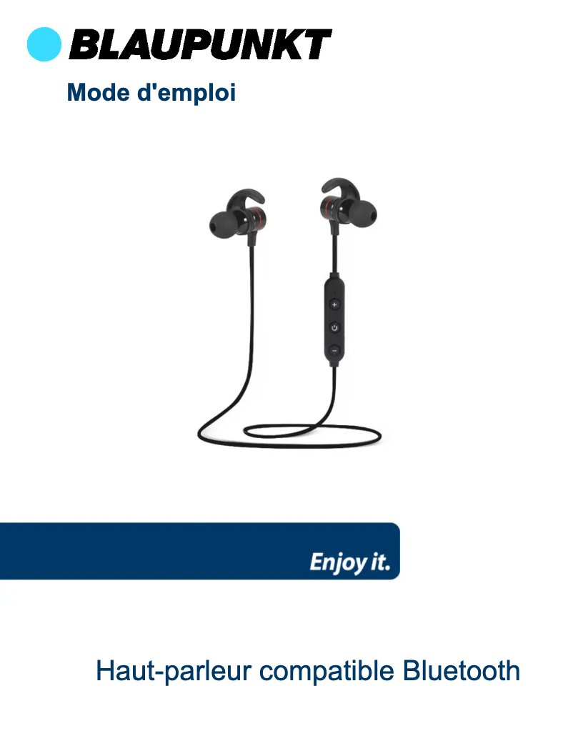 Image de la première page du manuel de l'appareil BLP4605