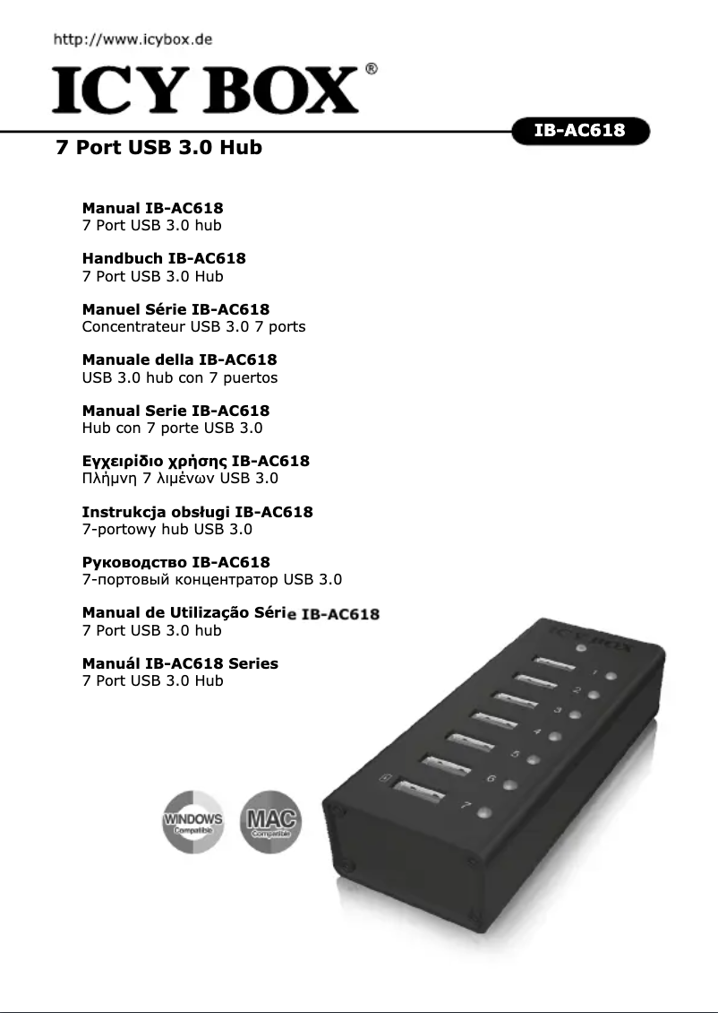 Image de la première page du manuel de l'appareil IB-AC618