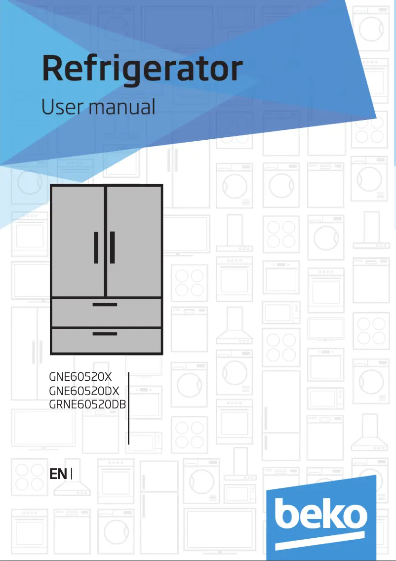 Page 1 of the manual User Manual Beko GRNE60520D