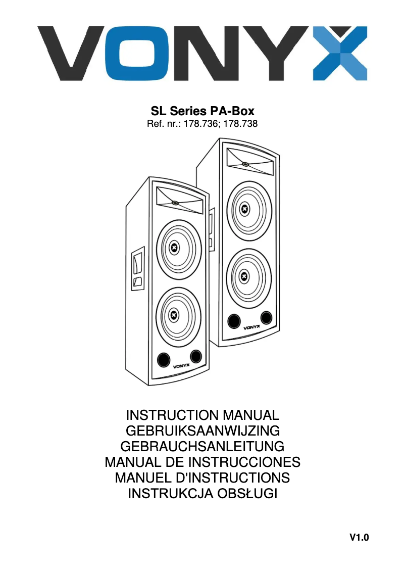 First page image of the manual for SL28