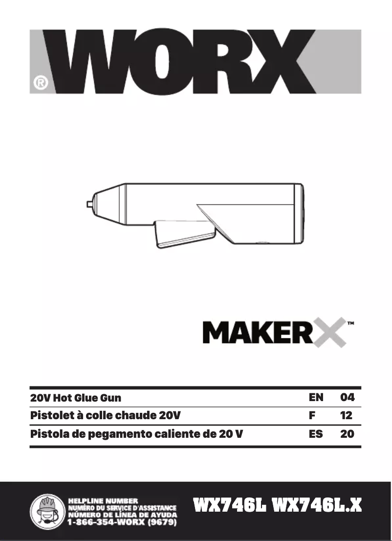 Page 1 of the manual User Manual Worx WX746L.9