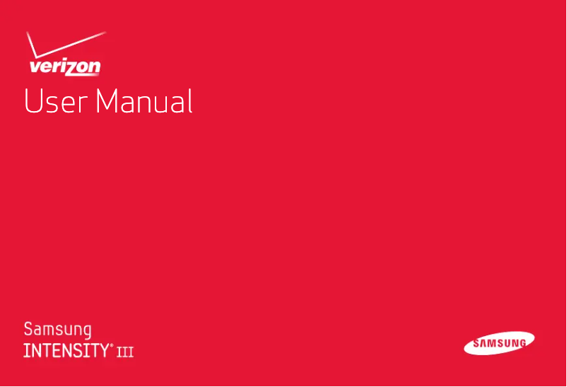 First page image of the manual for Intensity III