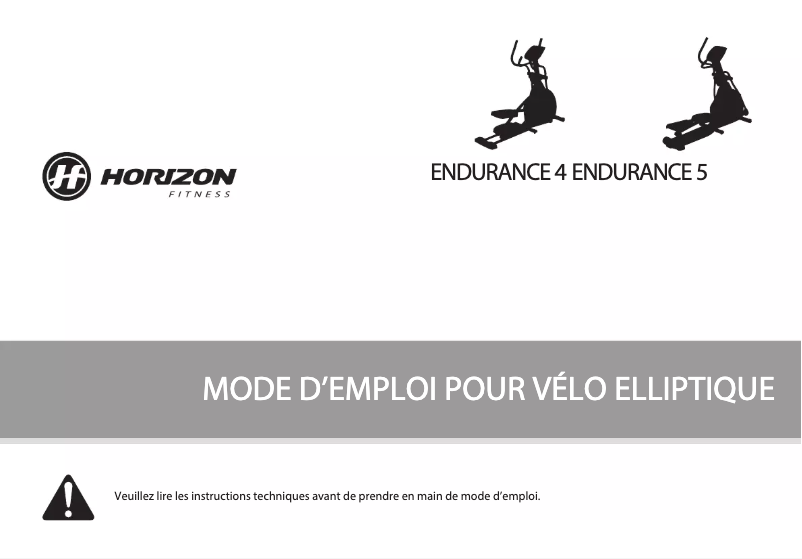 First page image of the manual for Endurance 4