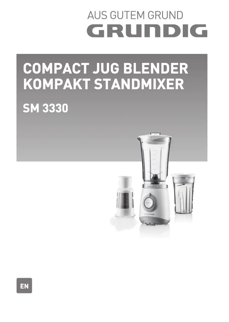 First page image of the manual for SM 3330